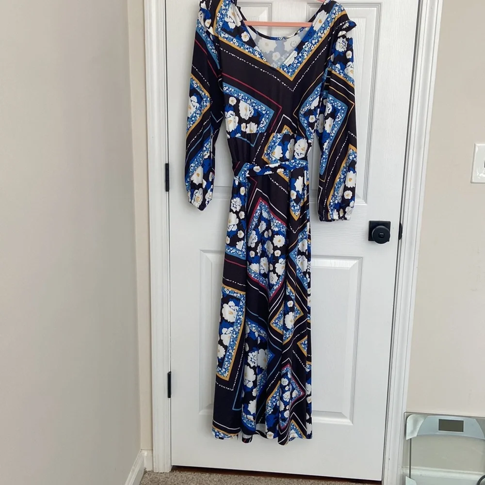 Eloquii Long Sleeve Maxi Dress, SZ 14, NEW - Picture 2 of 6